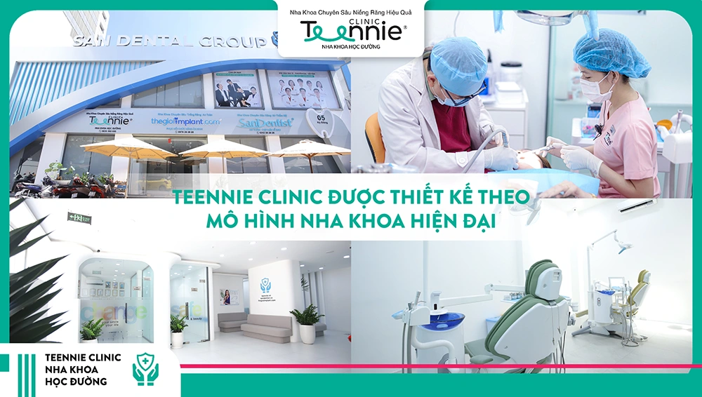 Teennie Clinic được thiết kế theo mô hình nha khoa học đường hiện đại