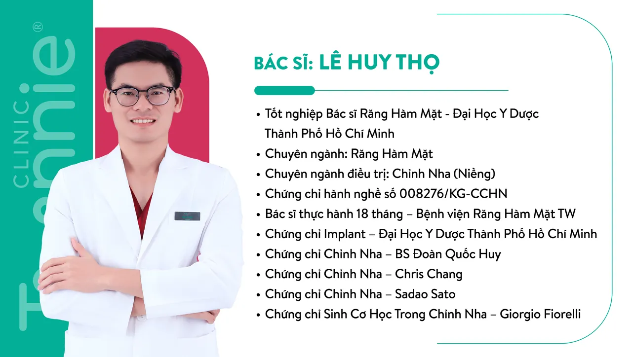 BS Lê Huy Thọ – bác sĩ chỉnh nha Teennie Clinic