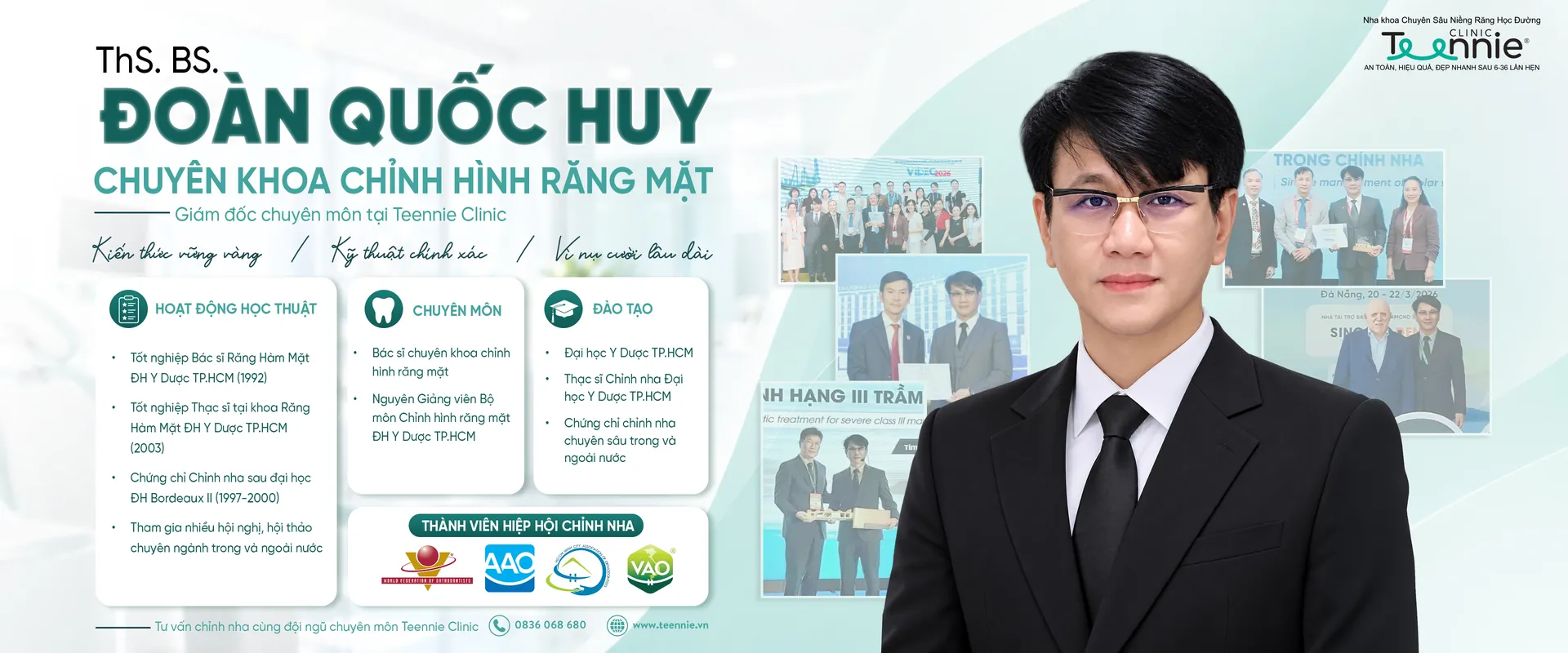ThS. BS Đoàn Quốc Huy - chuyên khoa chỉnh hình răng mặt, Giám đốc chuyên môn Teennie Clinic