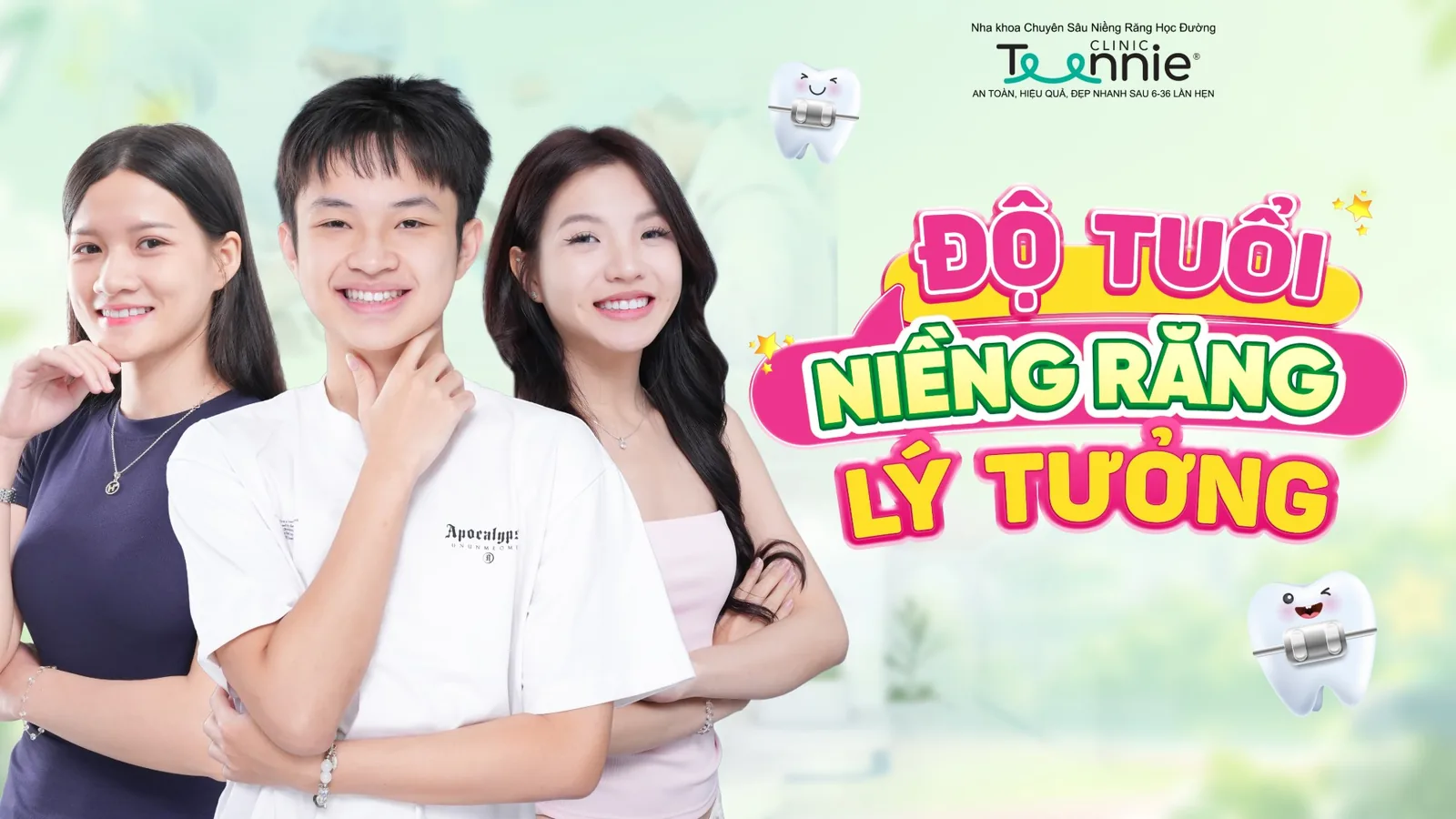 Độ tuổi niềng răng lý tưởng - học sinh, sinh viên niềng răng tại Teennie Clinic