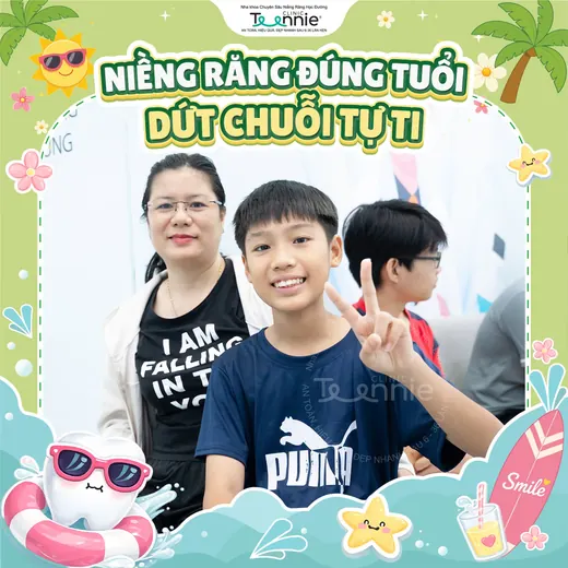 Rộn ràng đồng niềng tại Teennie Clinic - khoảnh khắc khách hàng niềng răng 11